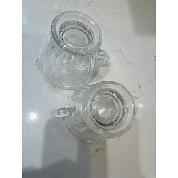 Madrid Clear Depression Glass Creamer & Sugar Federal Glass Company Vintage - Picture 15 of 15